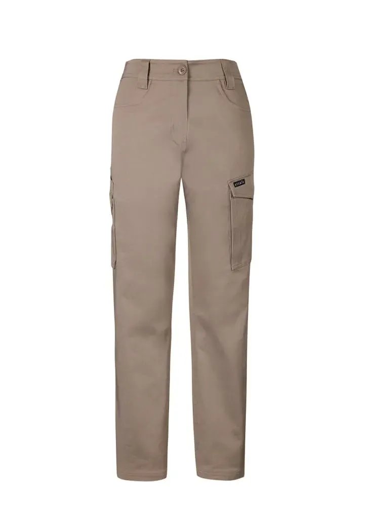 SYZMIK Women’s Essential Cargo Pants ZP730 Work Wear Syzmik Khaki 4